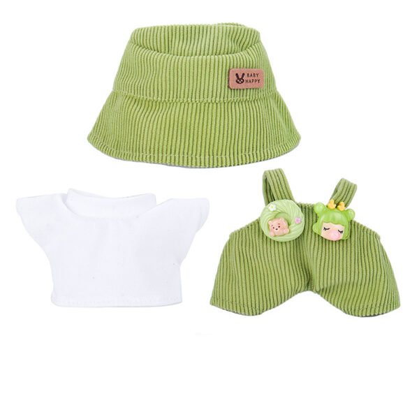 17CM Bucket Hat Underwear Hanging Blouse And Pants Doll Clothes